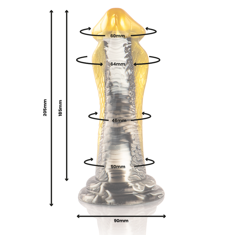 EPIC - DRAKON DILDO GIALLO COBRA – Falli senza vibrazioni – foto 3
