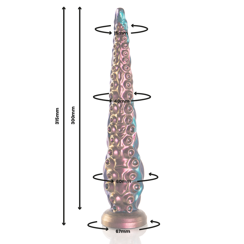 EPIC - DILDO CON TENTACOLO FINE DI CARIBDI DIMENSIONI GRANDI – Falli senza vibrazioni – foto 3
