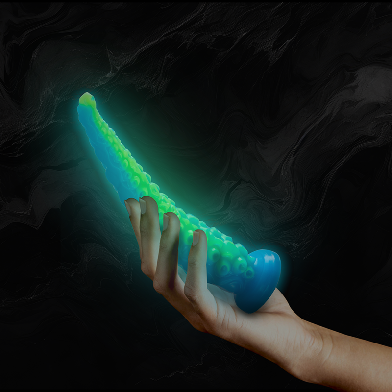 EPIC - DILDO FLUORESCENTE CON TENTACOLI SOTTILI DI SCYLLA TAGLIA PICCOLA – Falli senza vibrazioni – foto 2