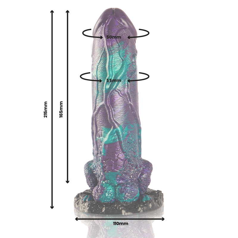 EPIC - DILDO BASILISCO DOPPIO PIACERE SCAMUTO GRANDE TAGLIA – Falli senza vibrazioni – foto 3