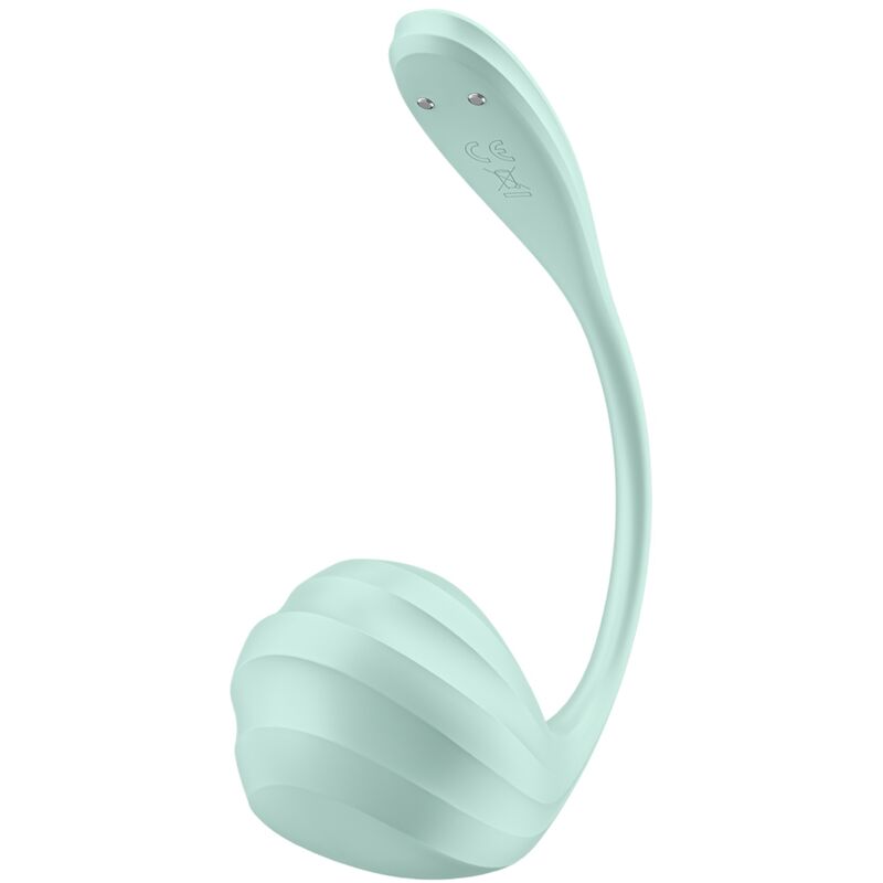 SATISFYER - STIMOLATORE PUNTO G PETALE LISCIO VERDE ACQUA APP GRATUITA – Per il clitoride – foto 3
