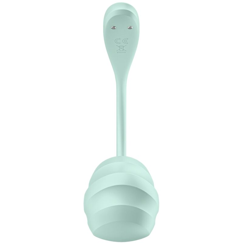 SATISFYER - STIMOLATORE PUNTO G PETALE LISCIO VERDE ACQUA APP GRATUITA – Per il clitoride – foto 2