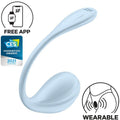 SATISFYER - STIMOLATORE PUNTO G PETALE LISCIO SKY BLUE APP GRATUITA – Per il clitoride