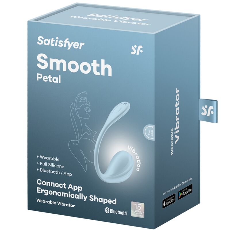 SATISFYER - STIMOLATORE PUNTO G PETALE LISCIO SKY BLUE APP GRATUITA – Per il clitoride – foto 6