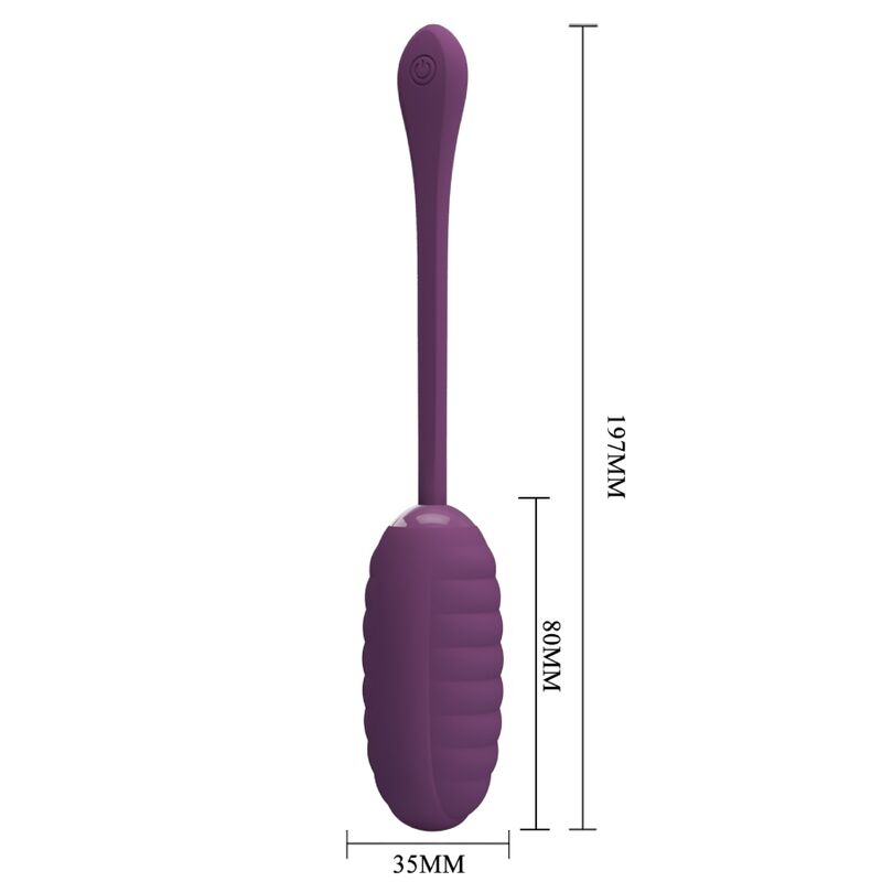 PRETTY LOVE - UOVO VIBRANTE RICARICABILE CASPER VIOLA – Uova vibranti – foto 5