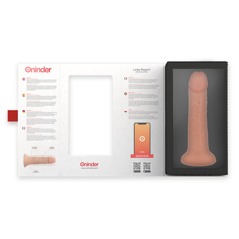 ONINDER - DILDO VIBRATORE GRANDE BOGOTÁ 9 VELOCITÀ NATURALE 22 CM -O- 4.5 CM - APP GRATUITA – Vibratori con APP – foto 6