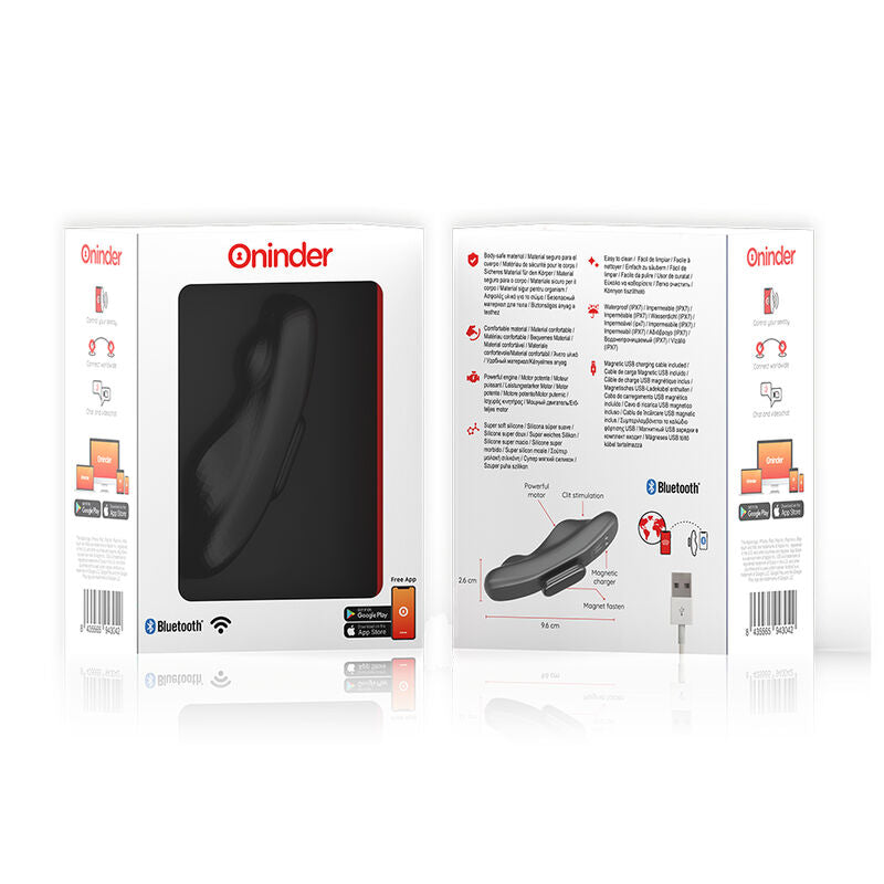 ONINDER - VIBRATORE RICARICABILE MANILA PANTY 9 VELOCITÀ 9.6 CM X 2.6 CM - APP GRATUITA – Per il clitoride – foto 6