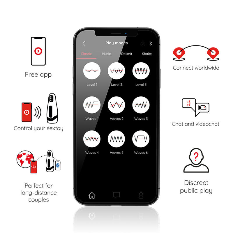 ONINDER - SEOUL MASTURBATORE MASCHILE RICARICABILE 10 VELOCITÀ - APP GRATUITA – Vibratori con APP – foto 3
