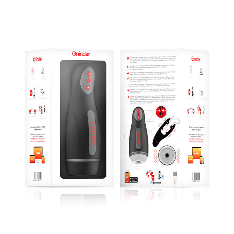 ONINDER - SEOUL MASTURBATORE MASCHILE RICARICABILE 10 VELOCITÀ - APP GRATUITA – Vibratori con APP – foto 7