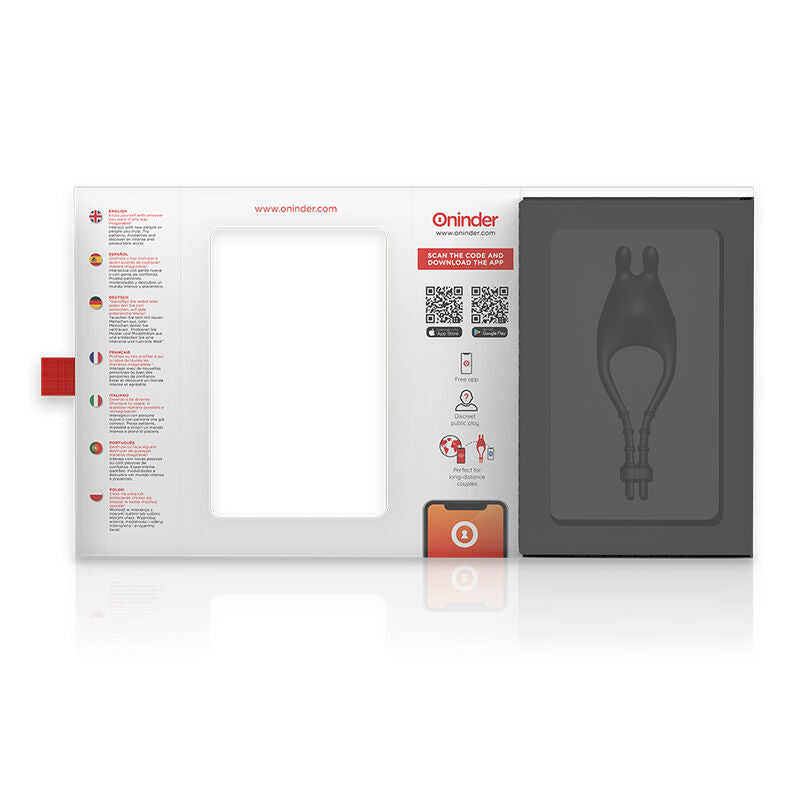 ONINDER - ANELLO VIBRATORE REGOLABILE RICARICABILE PAMPA CON STIMOLATORE CLITORIDE 10 VELOCITÀ - APP GRATUITA – Cockring con vibrazione – foto 6