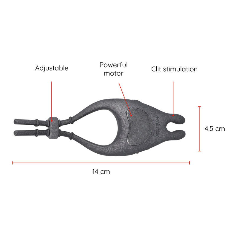 ONINDER - ANELLO VIBRATORE REGOLABILE RICARICABILE PAMPA CON STIMOLATORE CLITORIDE 10 VELOCITÀ - APP GRATUITA – Cockring con vibrazione – foto 4