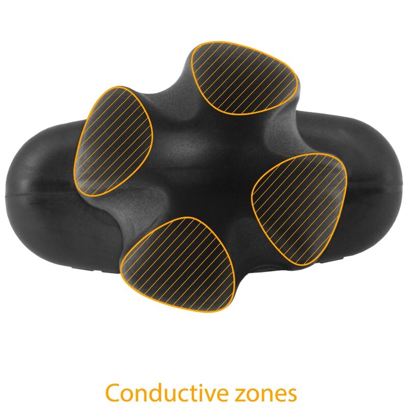 ELECTRASTIM - TARTARUS PLUG ANALE QUADRIPOLARE IN SILICONE NERO – Plug anale BDSM – foto 5