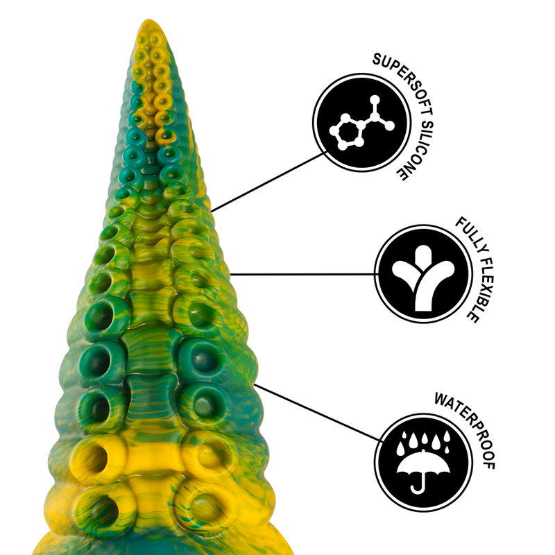 EPIC - DILDO TENTACOLO VERDE CETUS TAGLIA PICCOLA – Falli senza vibrazioni – foto 8