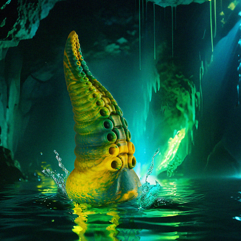 EPIC - DILDO TENTACOLO VERDE CETUS TAGLIA PICCOLA – Falli senza vibrazioni – foto 2