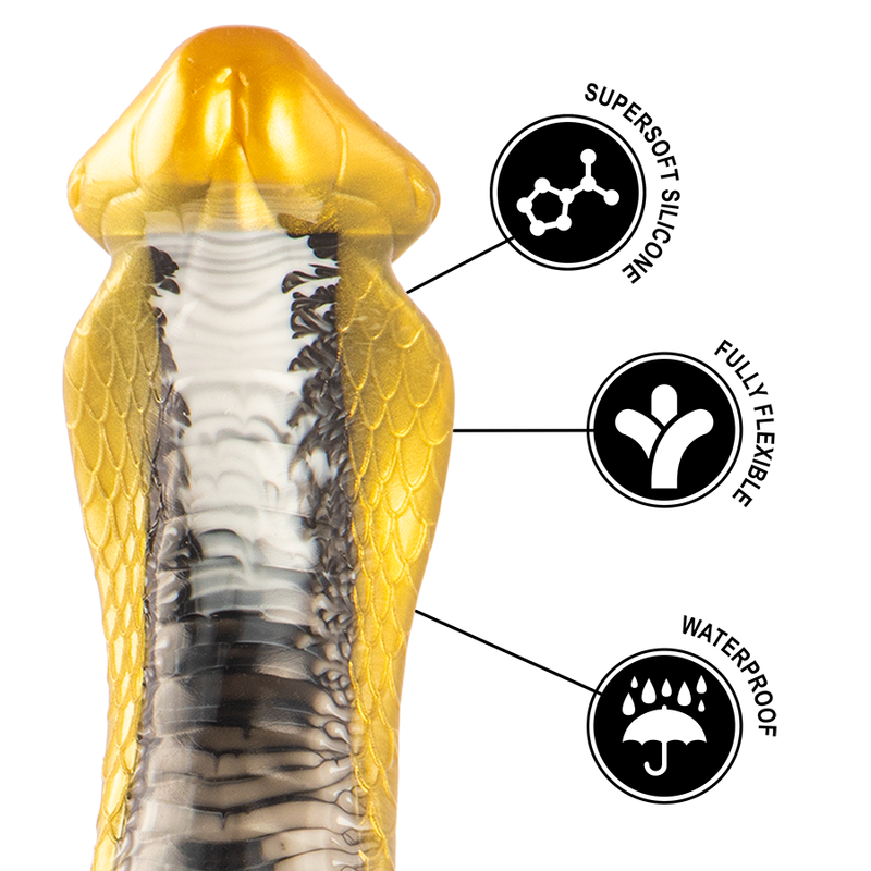 EPIC - DRAKON DILDO GIALLO COBRA – Falli senza vibrazioni – foto 8