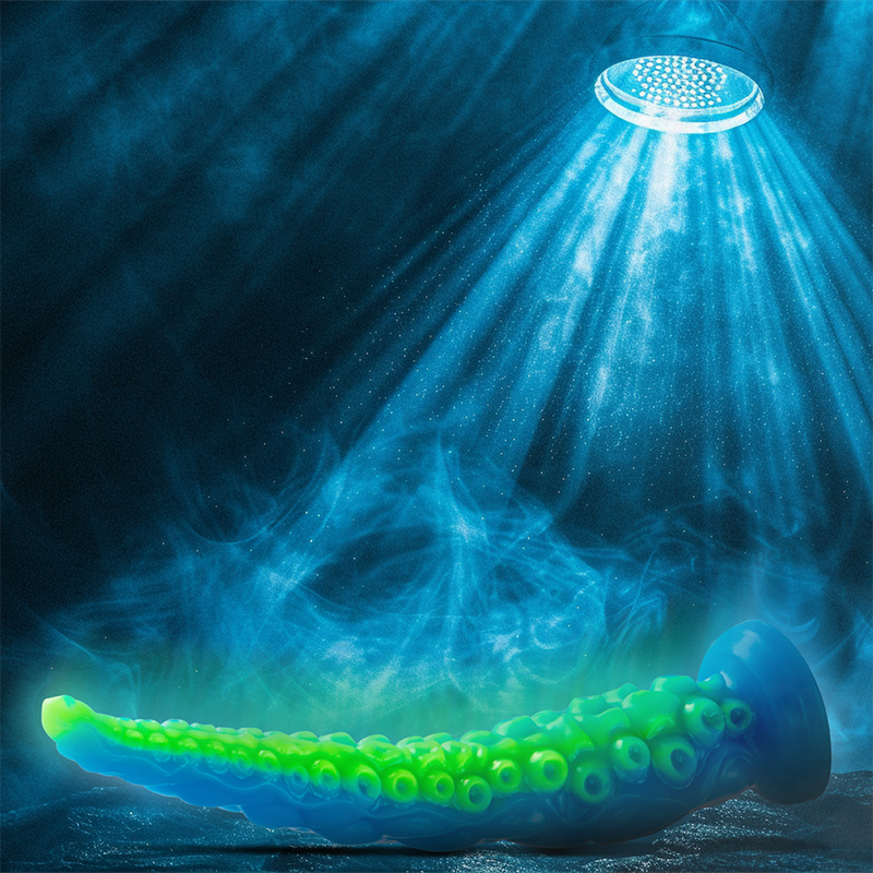 EPIC - DILDO FLUORESCENTE CON TENTACOLI SOTTILI DI SCYLLA DIMENSIONI GRANDI – Falli senza vibrazioni – foto 2