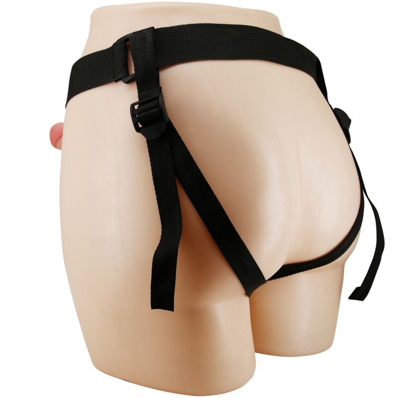 PRETTY LOVE - MAVIS HARNESS SLIP UNIVERSALE CON DILDO 19 CM NATURALE – Imbracature senza vibrazioni – foto 2