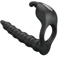 PRETTY LOVE - BLACKNEY ANELLI PER PENE CON SPINA VIBRATORE – Tappi anali