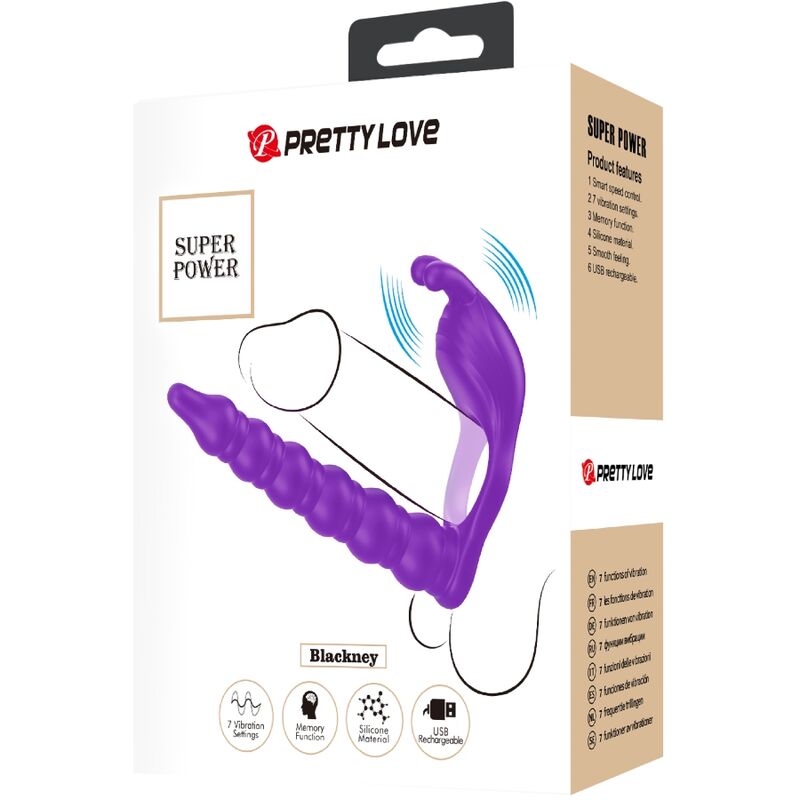 PRETTY LOVE - BLACKNEY ANELLI PER PENE CON SPINA VIBRATORE – Tappi anali – foto 6