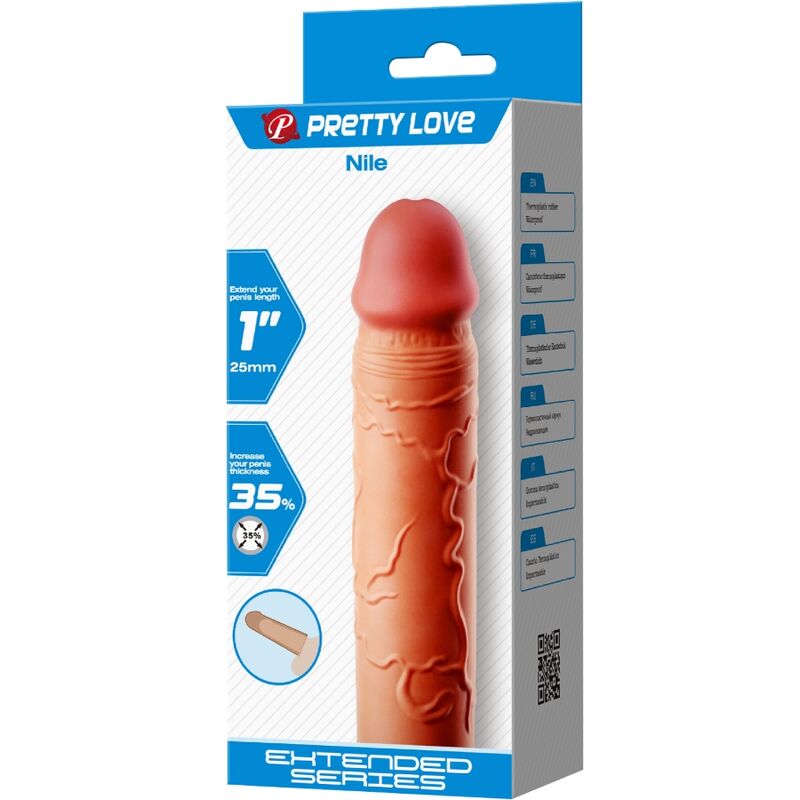 PRETTY LOVE - ESTENSORE PER PENE NILE COVER FLESH – Copri pene con estensione – foto 6