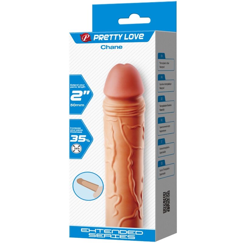 PRETTY LOVE - ESTENSORE PER PENE CHANE COVER FLESH – Copri pene con estensione – foto 6