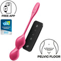 SATISFYER - LOVE BIRDS 2 SFERE KEGEL VIBRANTI + APP GRATUITA – Sfere di silicone