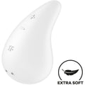 SATISFYER - VIBRATORE GOCCIA DI RUGIADA LAY-ON BIANCO – Vibratori clitoridei da posare
