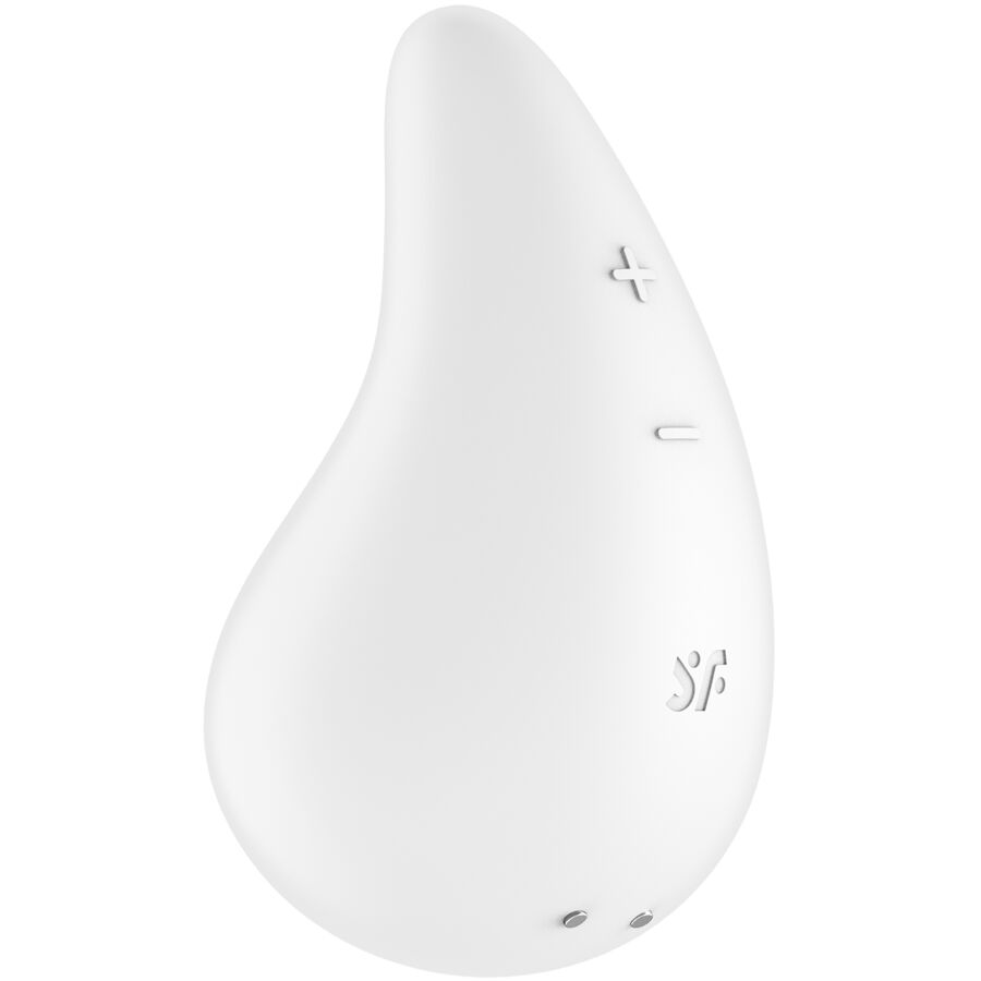 SATISFYER - VIBRATORE GOCCIA DI RUGIADA LAY-ON BIANCO – Vibratori clitoridei da posare – foto 3