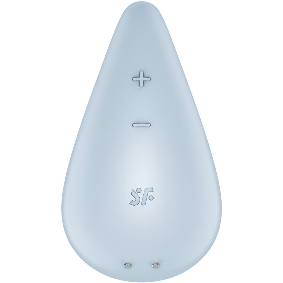 SATISFYER - VIBRATORE GOCCIA DI RUGIADA LAY-ON BLU – Vibratori clitoridei da posare – foto 2