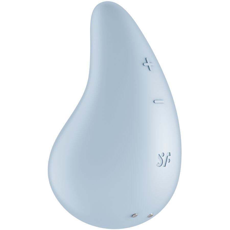 SATISFYER - VIBRATORE GOCCIA DI RUGIADA LAY-ON BLU – Vibratori clitoridei da posare – foto 3