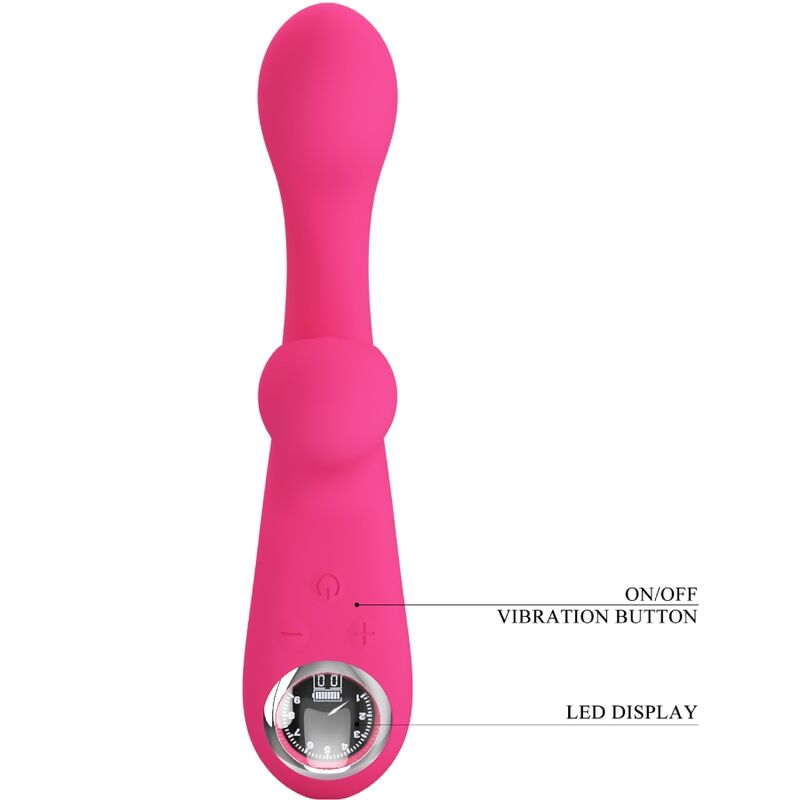 PRETTY LOVE - SKYLAR VIBRATORE STIMOLATORE ROSA – Vibratori di coniglio – foto 8