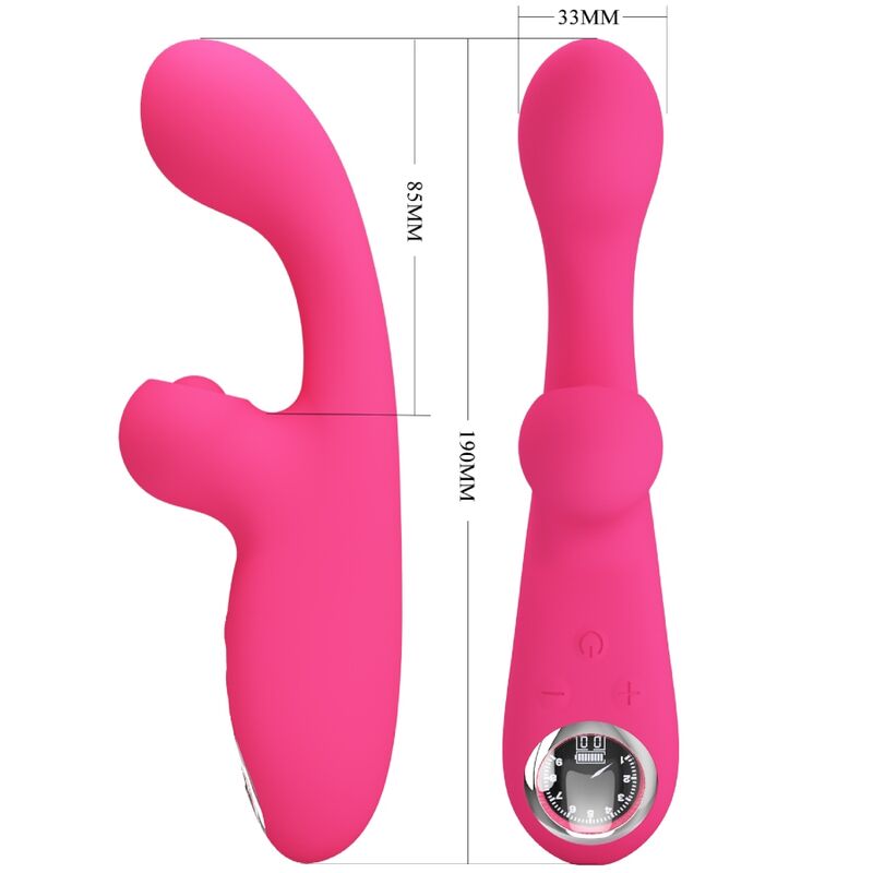 PRETTY LOVE - SKYLAR VIBRATORE STIMOLATORE ROSA – Vibratori di coniglio