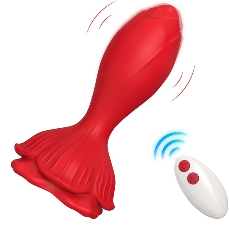 ARMONY - VIBRATORE ROSA E TELECOMANDO PICCOLO PLUG ANALE ROSSO – Tappi anali
