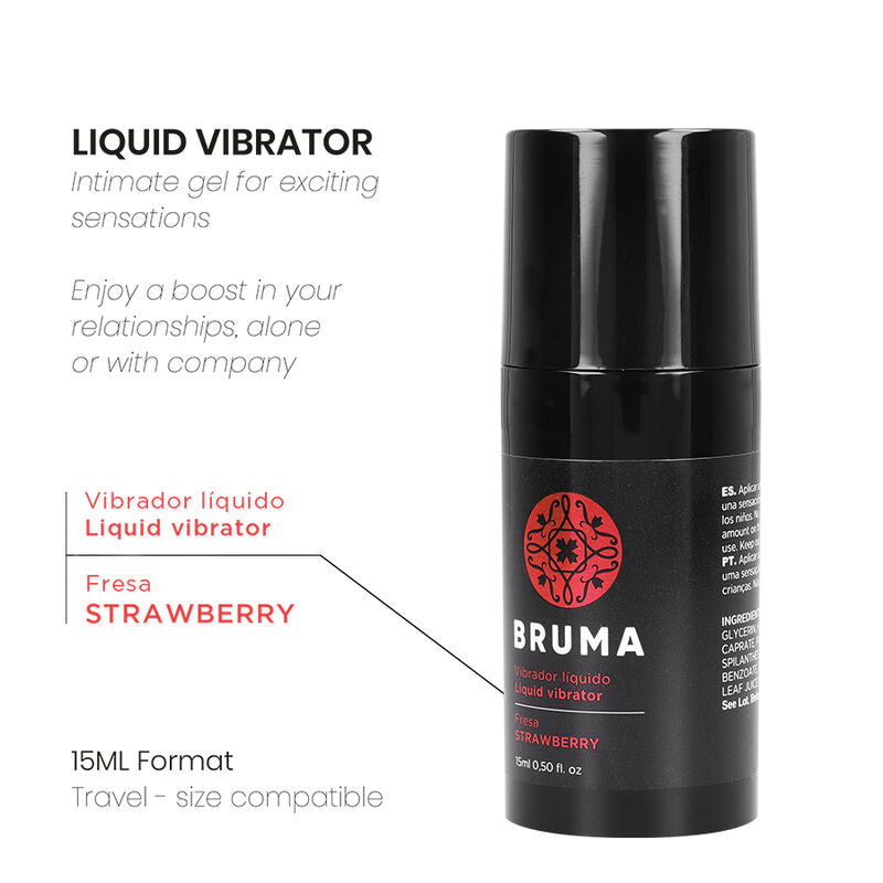 BRUMA - VIBRATORE LIQUIDO ULTRA SCORREVOLE FRAGOLA 15 ML – Vibratore liquido – foto 2