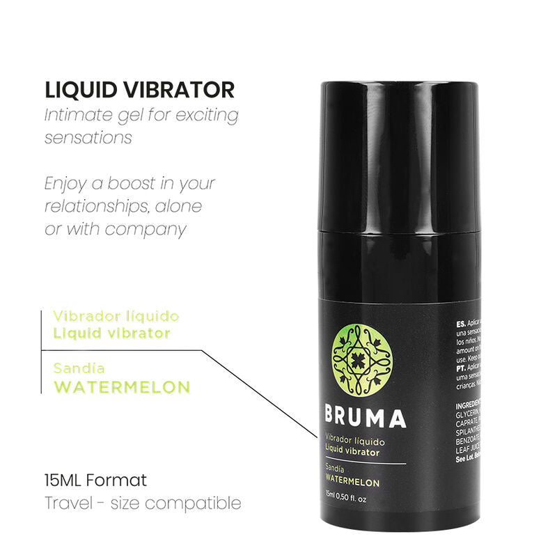 BRUMA - VIBRATORE LIQUIDO ULTRA SCORREVOLE ANGURIA 15 ML – Vibratore liquido – foto 4