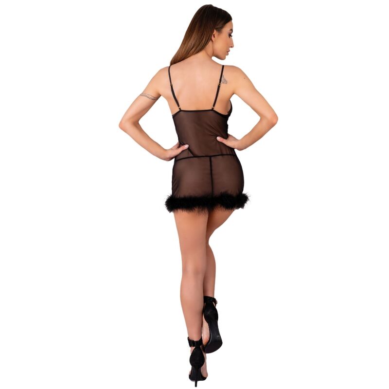 LIVCO CORSETTI FASHION - SET ZERUNAM BABYDOLL + PERIZOMA NERO – Babydoll – foto 2