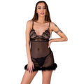 LIVCO CORSETTI FASHION - SET ZERUNAM BABYDOLL + PERIZOMA NERO – Babydoll