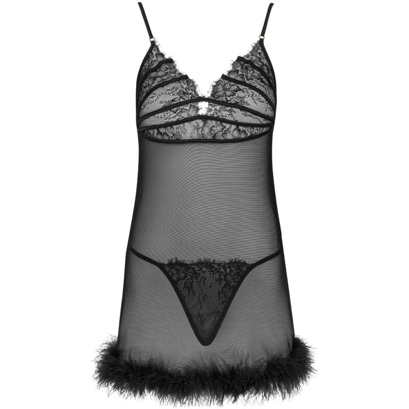 LIVCO CORSETTI FASHION - SET ZERUNAM BABYDOLL + PERIZOMA NERO – Babydoll – foto 3