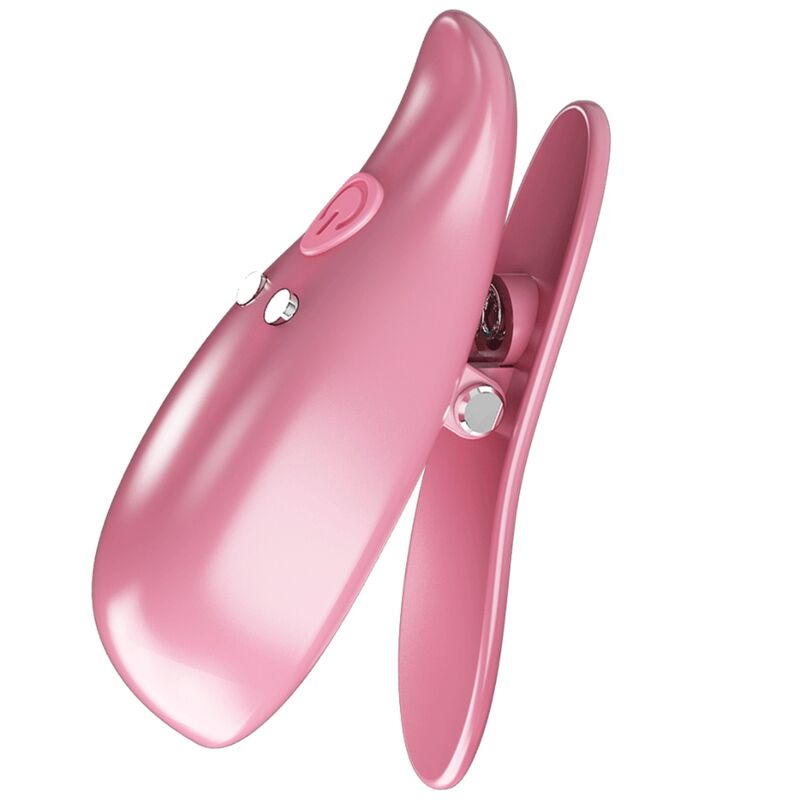 PRETTY LOVE - LEAF PINZE PER CAPEZZETTI VIBRANTI ROSA – Morsetti per capezzoli per sadomasochismo – foto 5