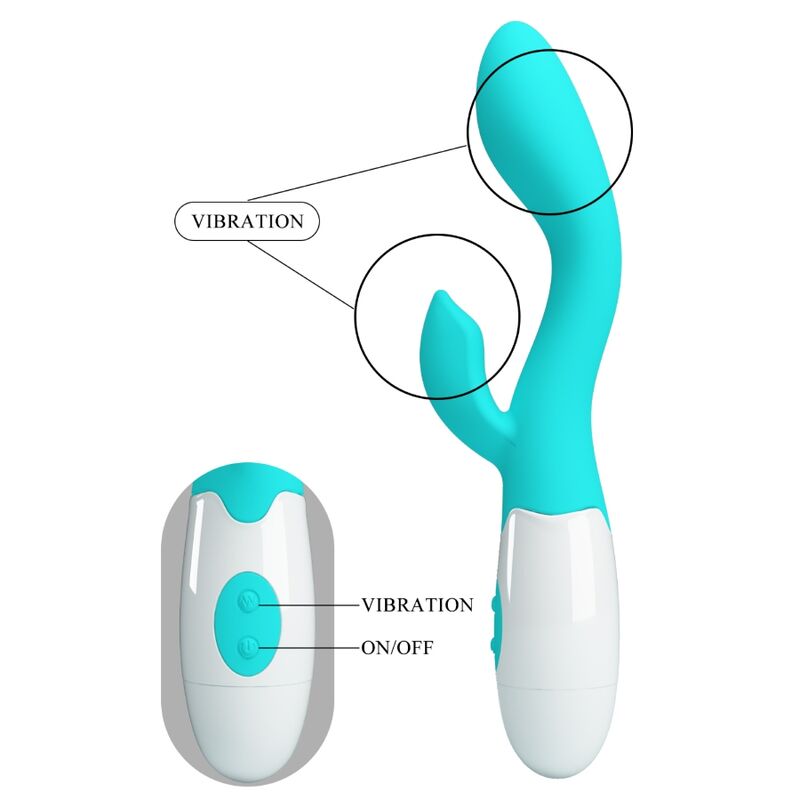 PRETTY LOVE - VIBRATORE BRIGHTY G-SPOT VERDE ACQUA – Vibratori a punto G – foto 8