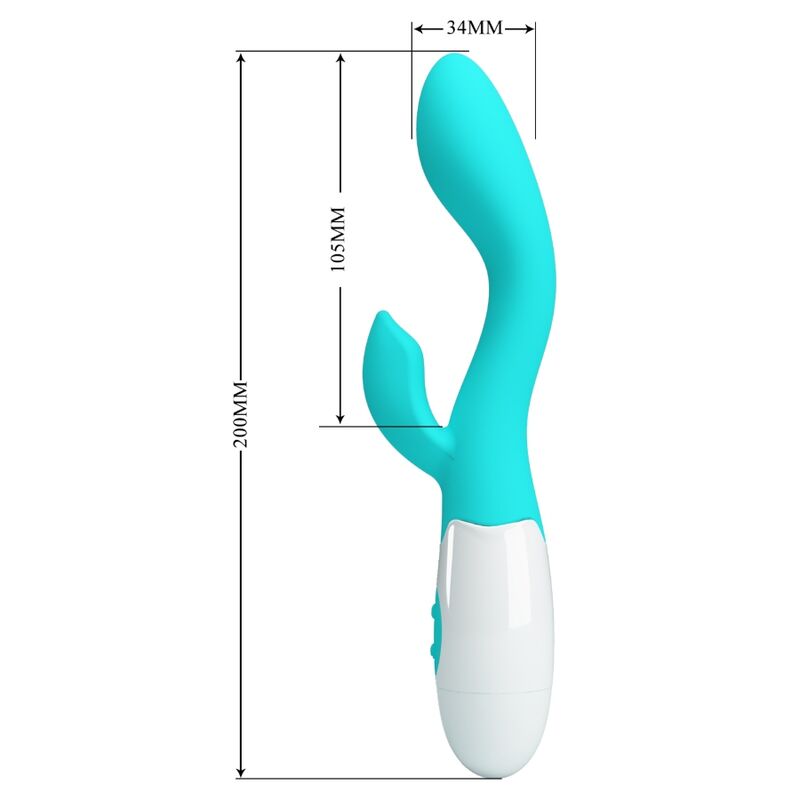 PRETTY LOVE - VIBRATORE BRIGHTY G-SPOT VERDE ACQUA – Vibratori a punto G – foto 7