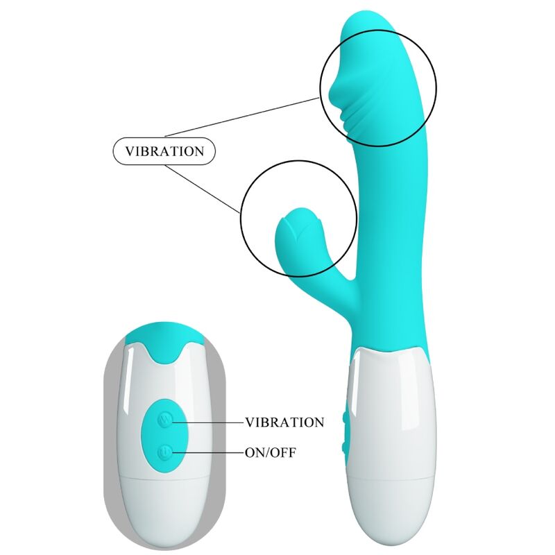 PRETTY LOVE - VIBRATORE SNAPPY G-SPOT VERDE ACQUA – Vibratori a punto G – foto 7