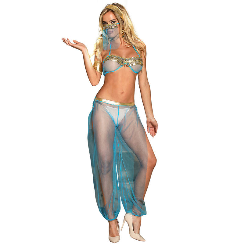 SUBBLIME - SET DI LINGERIE BLU STILE INDIA L/XL – Insieme sexy della biancheria – foto 2