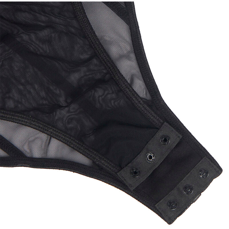 SUBBLIME - BODY CON BRETELLE A CATENA NERA S/M – Body – foto 9