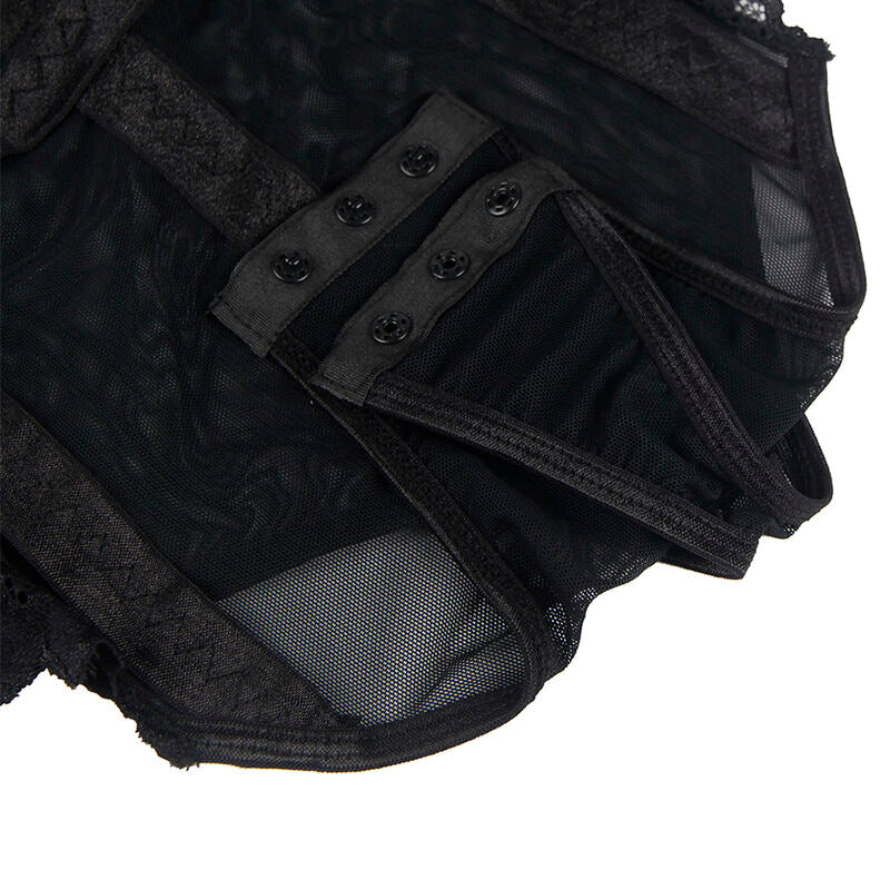 SUBBLIME - ORSACCHIOTTO CON DETTAGLIO REGGISERA PETTO NERO S/M – Body – foto 10
