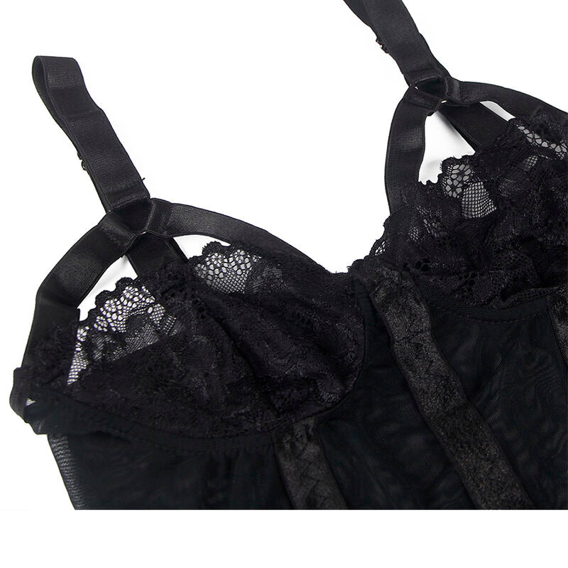 SUBBLIME - ORSACCHIOTTO CON DETTAGLIO REGGISERA PETTO NERO S/M – Body – foto 8