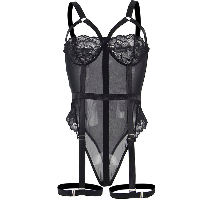 SUBBLIME - ORSACCHIOTTO CON DETTAGLIO REGGERIZZATO SUL PETTO NERO L/XL – Body – foto 7