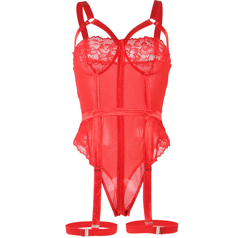 SUBBLIME - ORSACCHIOTTO CON REGGERA DETTAGLIO PETTO ROSSO S/M – Body – foto 5