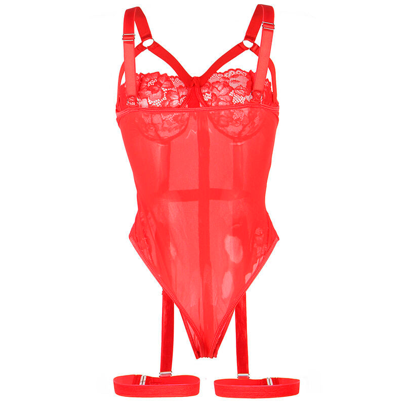 SUBBLIME - ORSACCHIOTTO CON DETTAGLIO REGGERIZZATO PETTO ROSSO L/XL – Body – foto 5