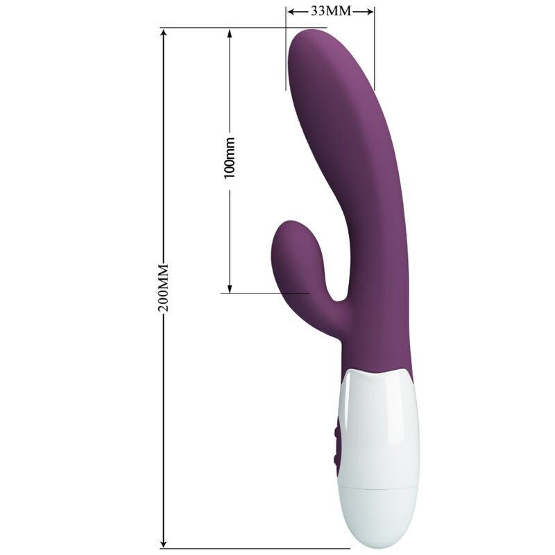 PRETTY LOVE - ALVIS VIBRATORE RABBIT E PUNTO G VIOLA – Vibratori di coniglio – foto 7